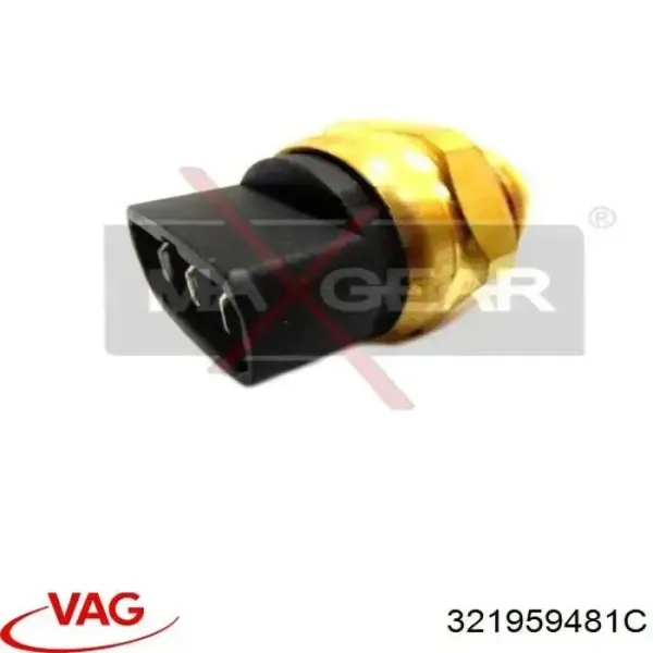Czujnik temperatury płynu chłodzącego (włączenia wentylatora chłodnicy) 321959481C VAG