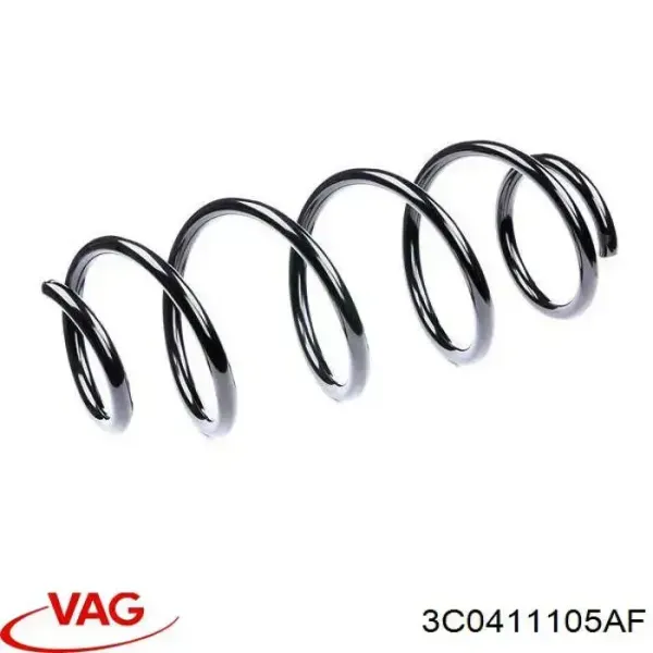 Sprężyna przednia 3C0411105AF VAG