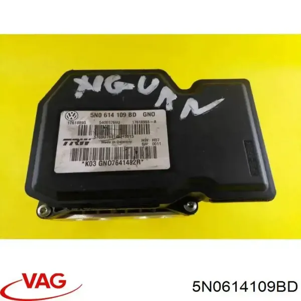 Sterownik ABS  hydrauliczny 5N0614109BD VAG