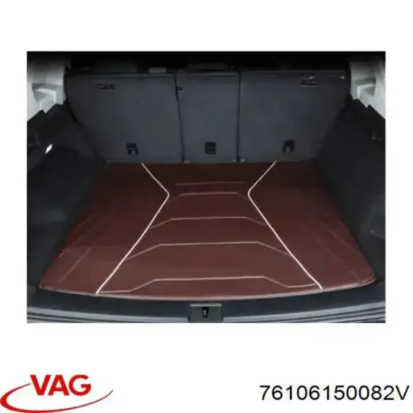 Dywaniki przód+tył, komplet 76106150082V VAG