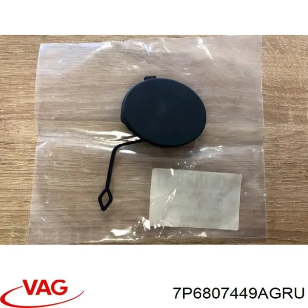 Zaślepka haku holowniczego zderzaka przednia Volkswagen Touareg II