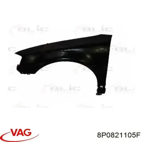 Błotnik przedni lewy Audi A3 8P1