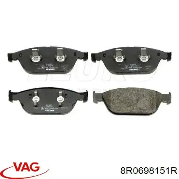 Klocki hamulcowe przednie tarczowe 8R0698151R VAG