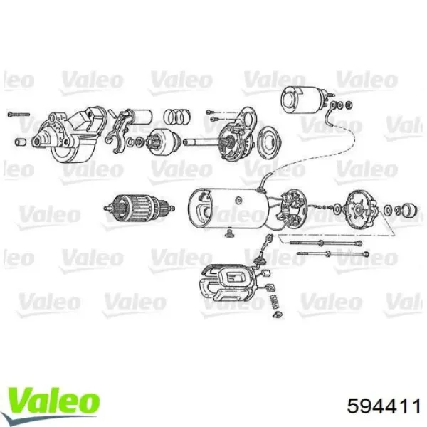 Elektromagnes rozrusznika 594411 VALEO