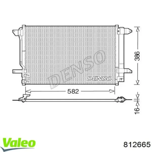 Chłodnica klimatyzacji 812665 VALEO