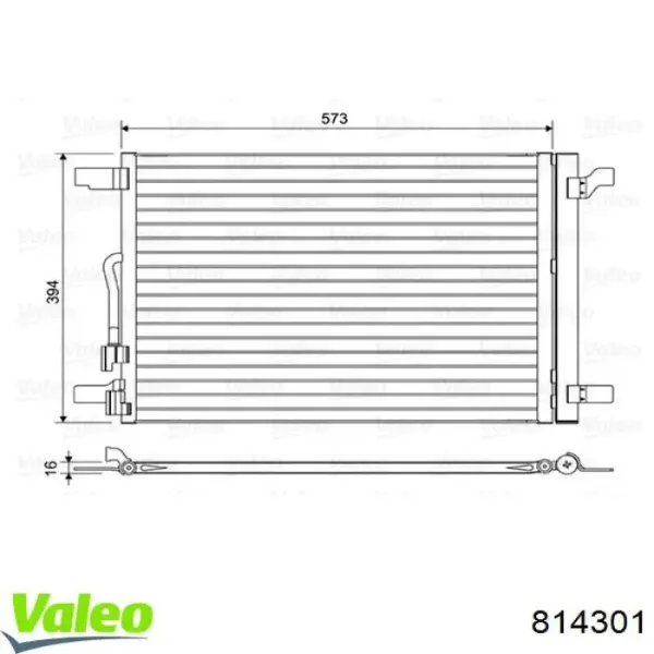 Chłodnica klimatyzacji 814301 VALEO