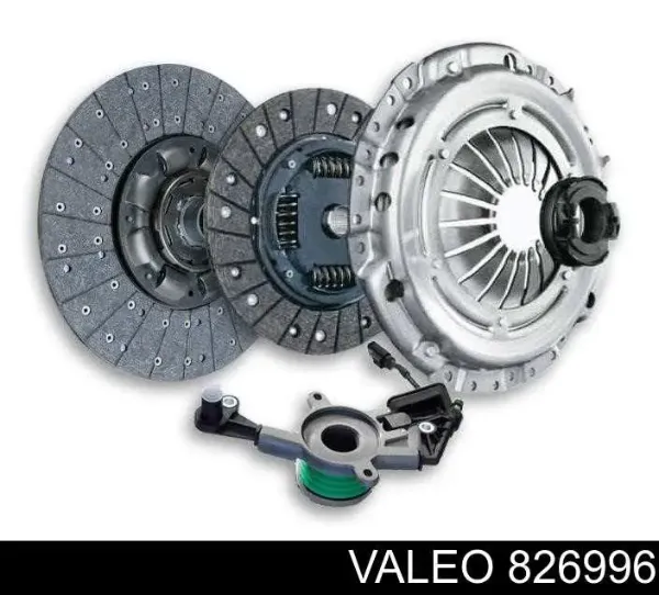 Zestaw sprzęgła (3 części) 826996 VALEO