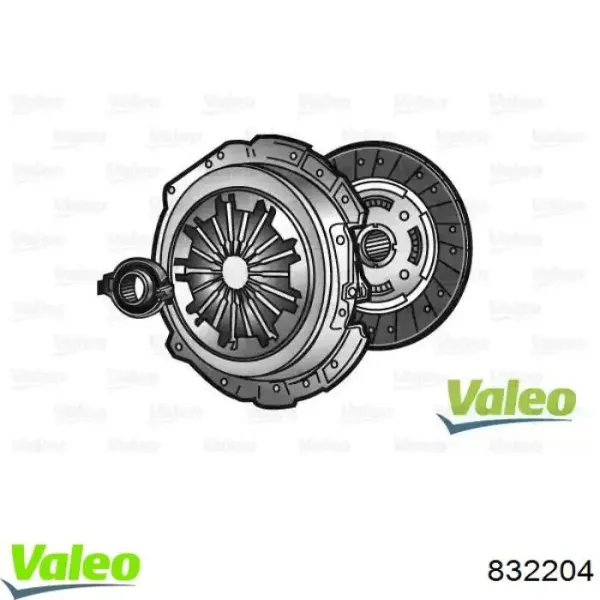 Zestaw sprzęgła (3 części) 832204 VALEO