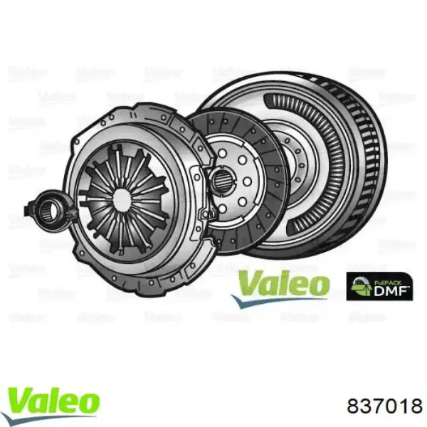 Zestaw sprzęgła (3 części) 837018 VALEO