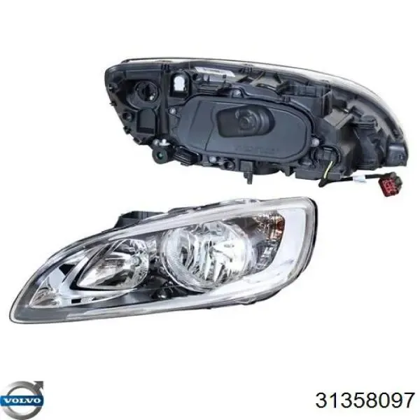 Reflektor lewy 31358097 Volvo