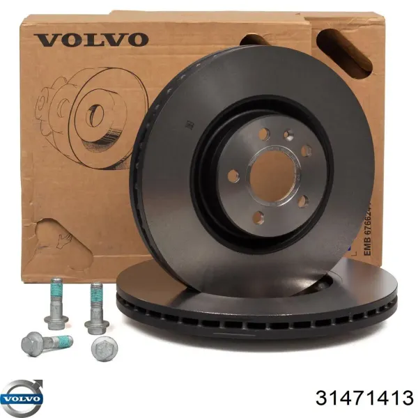 Tarcza hamulcowa przednia 31471413 Volvo