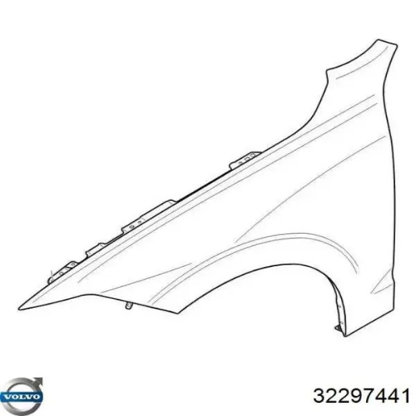 Błotnik przedni lewy 32297441 Volvo