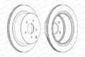 Tarcza hamulcowa tylna DDF1506C Ferodo