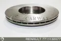 Tarcza hamulcowa przednia 7711130077 Renault (RVI)