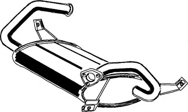 Tłumik, tylna część Nissan Sunny III