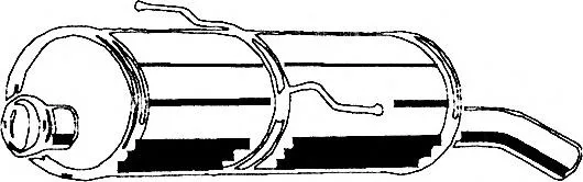 Tłumik, tylna część 3417400 Starline
