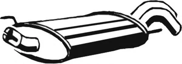 Tłumik, tylna część 4214400 Starline