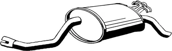 Tłumik, tylna część 0161920 MTS