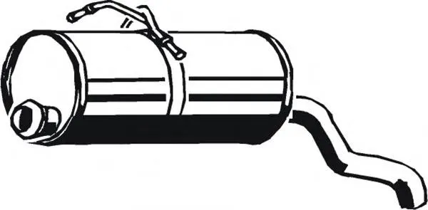 Tłumik, tylna część 09089 Asmet