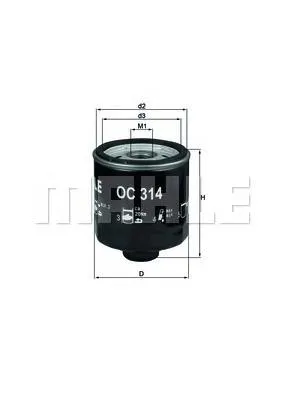 Filtr oleju OC314 Mahle Original
