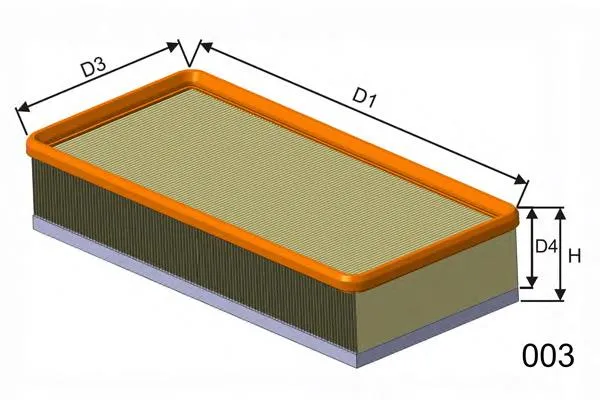 Filtr powietrza P210A Misfat