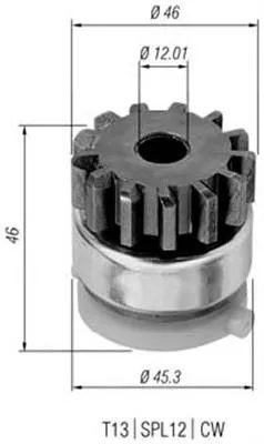 Bendiks rozrusznika 940113020294 Magneti Marelli