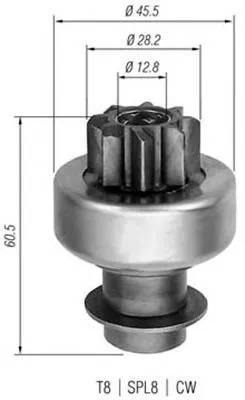 Bendiks rozrusznika 940113020097 Magneti Marelli