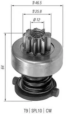 Bendiks rozrusznika 1006209500 Bosch