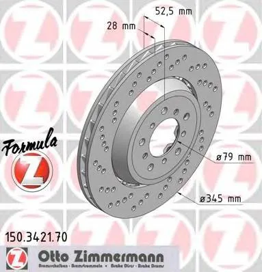 Tarcza hamulcowa tylna 34112282445 BMW