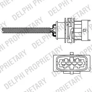 Sonda lambda czujnik tlenu po katalizatorze 25321313 General Motors