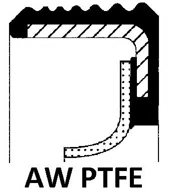 Uszczelniacz wału korbowego silnika tylny 20034298 Corteco