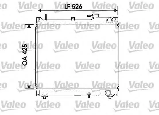 Chłodnica silnika 734162 VALEO