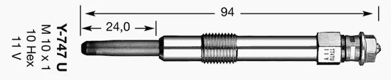 Świeca żarowa PX95 Magneti Marelli