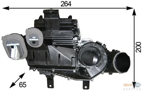 Parownik klimatyzacji 2766800QAC Nissan/Infiniti