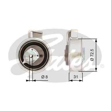 Rolka napinacza paska rozrządu 1628925880 Peugeot/Citroen