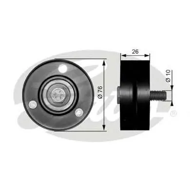 Rolka prowadząca, kierunkowa paska napędowego MPQ0026 Magneti Marelli