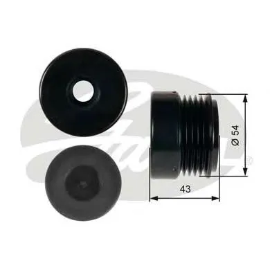 Koło pasowe alternatora 1204412 Opel