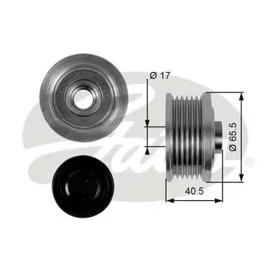 Koło pasowe alternatora 9949129 Fiat/Alfa/Lancia