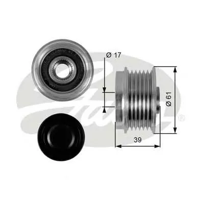 Koło pasowe alternatora 20503740 ZEN