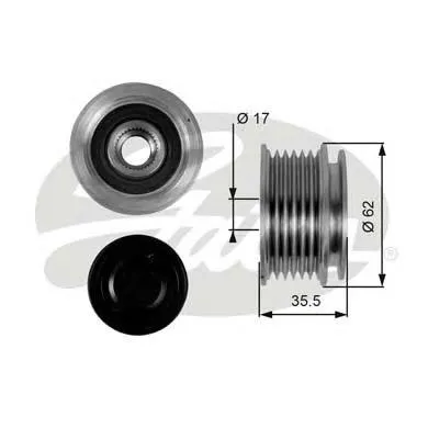 Koło pasowe alternatora 535004110 LUK