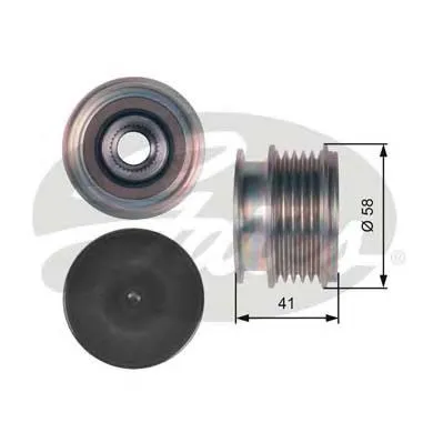 Koło pasowe alternatora 535012110 LUK