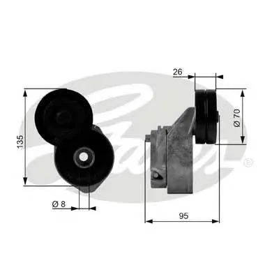 Napinacz paska napędowego MPQ0246 Magneti Marelli