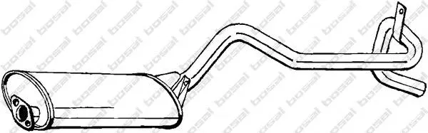 Tłumik, tylna część 282811 Bosal