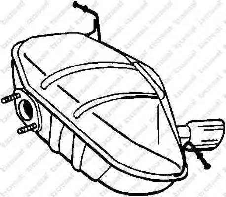 Tłumik, tylna część ED03191 Edex