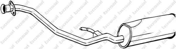 Tłumik, tylna część 291061 Bosal