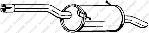 Tłumik, tylna część Citroen Berlingo  MF