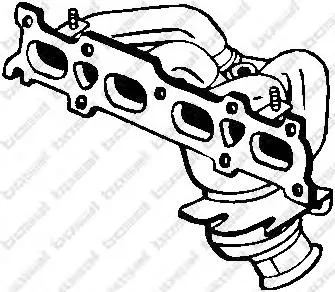 Kolektor wydechowy 0341K9 Peugeot/Citroen