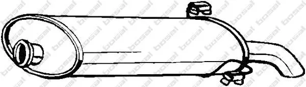 Tłumik, tylna część 190035 Bosal