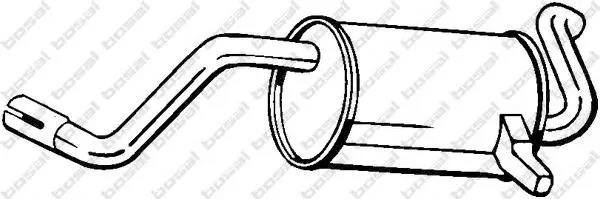 Tłumik, tylna część Renault Clio III