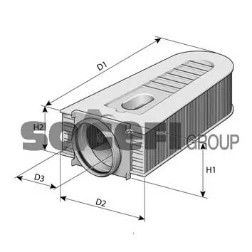 Filtr powietrza A1384 Purflux